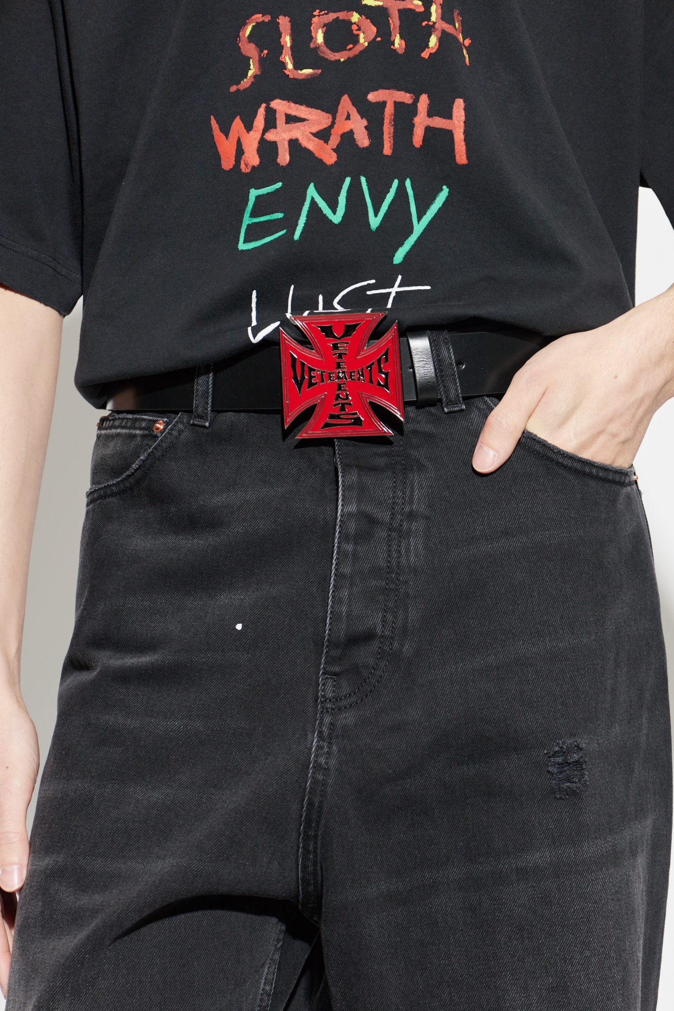 VETEMENTS Leather belt | Men's | Vitkac